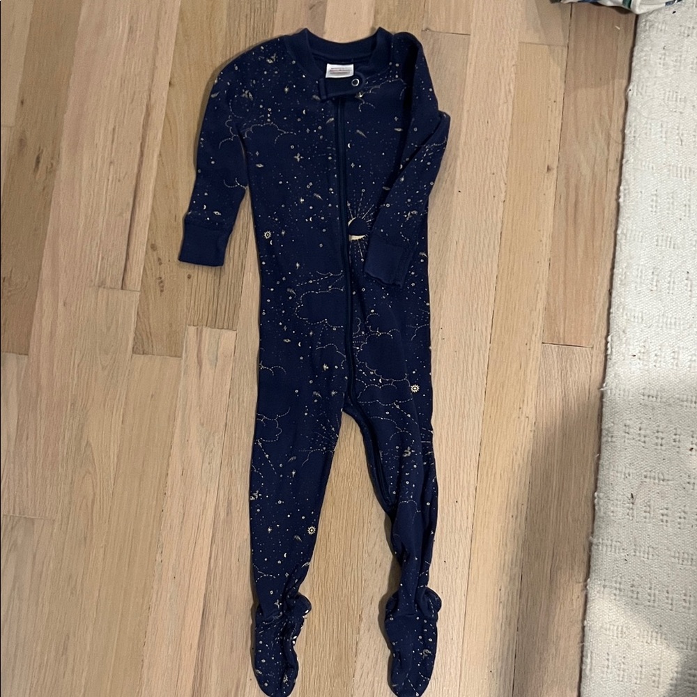 Navy Blue Kids One Piece Pajamas